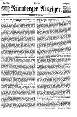 Nürnberger Anzeiger Samstag 10. April 1869