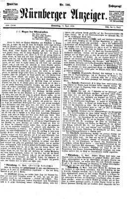 Nürnberger Anzeiger Sonntag 11. April 1869