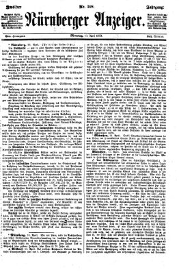 Nürnberger Anzeiger Montag 19. April 1869