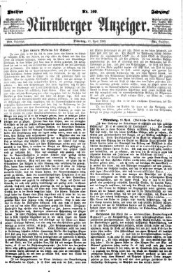 Nürnberger Anzeiger Dienstag 20. April 1869