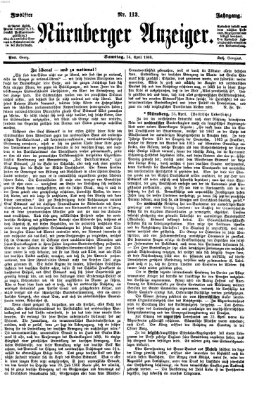 Nürnberger Anzeiger Samstag 24. April 1869