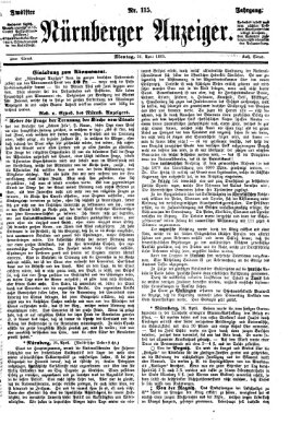 Nürnberger Anzeiger Montag 26. April 1869