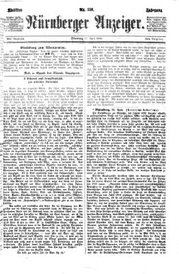 Nürnberger Anzeiger Dienstag 27. April 1869