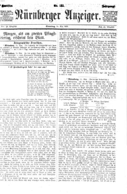 Nürnberger Anzeiger Sonntag 16. Mai 1869