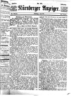 Nürnberger Anzeiger Dienstag 8. Juni 1869