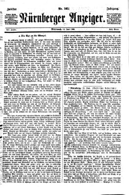 Nürnberger Anzeiger Mittwoch 16. Juni 1869