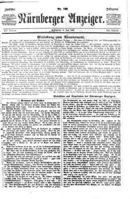 Nürnberger Anzeiger Sonntag 20. Juni 1869