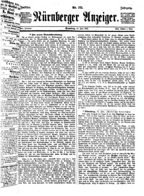 Nürnberger Anzeiger Samstag 26. Juni 1869