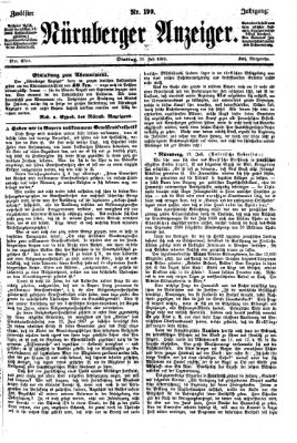 Nürnberger Anzeiger Dienstag 20. Juli 1869