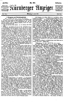 Nürnberger Anzeiger Montag 26. Juli 1869