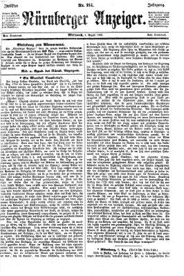 Nürnberger Anzeiger Mittwoch 4. August 1869