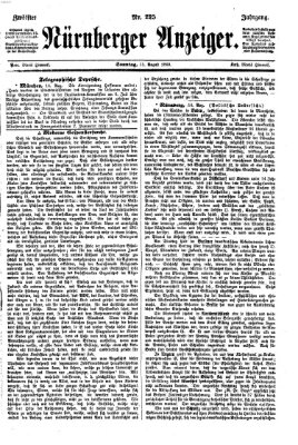 Nürnberger Anzeiger Sonntag 15. August 1869