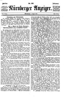 Nürnberger Anzeiger Mittwoch 25. August 1869