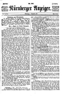 Nürnberger Anzeiger Sonntag 5. September 1869