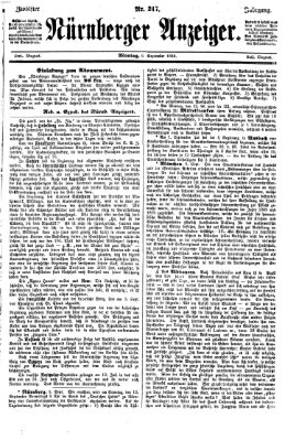 Nürnberger Anzeiger Montag 6. September 1869