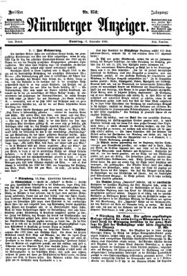 Nürnberger Anzeiger Samstag 11. September 1869