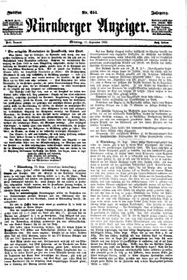 Nürnberger Anzeiger Montag 13. September 1869