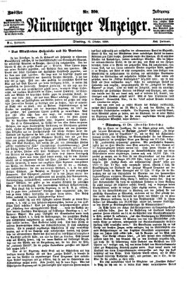 Nürnberger Anzeiger Dienstag 19. Oktober 1869