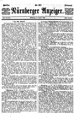 Nürnberger Anzeiger Dienstag 26. Oktober 1869