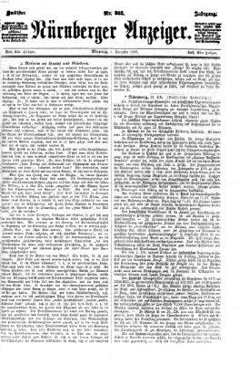 Nürnberger Anzeiger Montag 1. November 1869