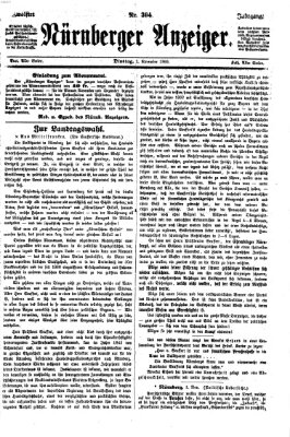 Nürnberger Anzeiger Dienstag 2. November 1869