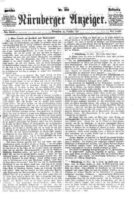 Nürnberger Anzeiger Sonntag 14. November 1869