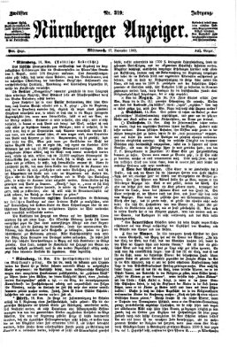 Nürnberger Anzeiger Mittwoch 17. November 1869