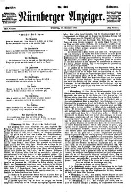 Nürnberger Anzeiger Dienstag 23. November 1869