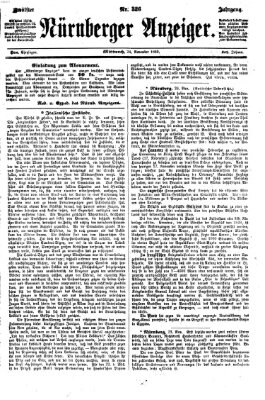 Nürnberger Anzeiger Mittwoch 24. November 1869