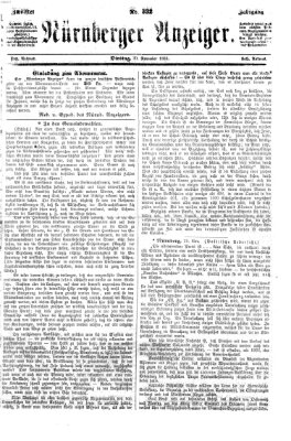 Nürnberger Anzeiger Dienstag 30. November 1869