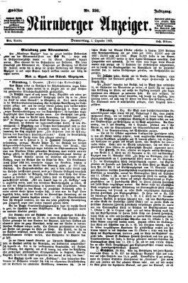 Nürnberger Anzeiger Donnerstag 2. Dezember 1869