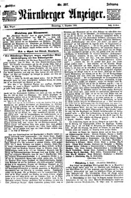 Nürnberger Anzeiger Sonntag 5. Dezember 1869