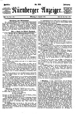 Nürnberger Anzeiger Montag 27. Dezember 1869