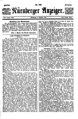 Nürnberger Anzeiger Dienstag 28. Dezember 1869