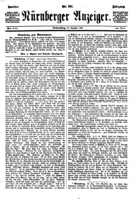 Nürnberger Anzeiger Donnerstag 30. Dezember 1869