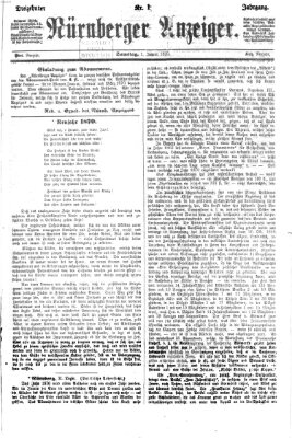 Nürnberger Anzeiger Samstag 1. Januar 1870