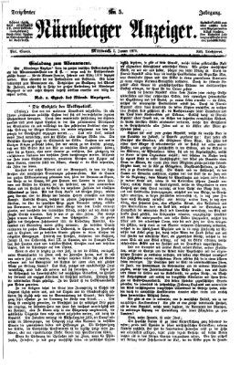 Nürnberger Anzeiger Mittwoch 5. Januar 1870