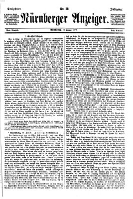 Nürnberger Anzeiger Mittwoch 12. Januar 1870