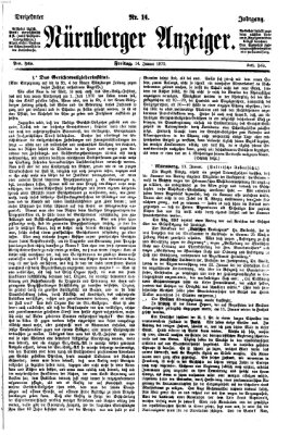 Nürnberger Anzeiger Freitag 14. Januar 1870