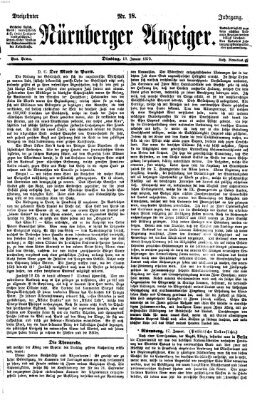 Nürnberger Anzeiger Dienstag 18. Januar 1870