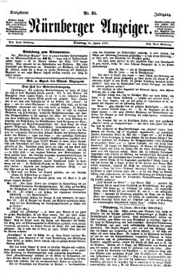 Nürnberger Anzeiger Dienstag 25. Januar 1870