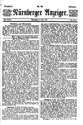 Nürnberger Anzeiger Samstag 29. Januar 1870