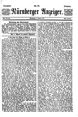 Nürnberger Anzeiger Sonntag 6. Februar 1870