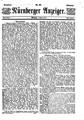 Nürnberger Anzeiger Montag 7. Februar 1870