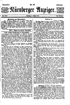 Nürnberger Anzeiger Freitag 25. Februar 1870