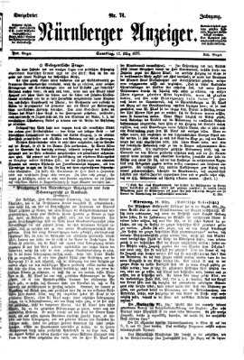 Nürnberger Anzeiger Samstag 12. März 1870