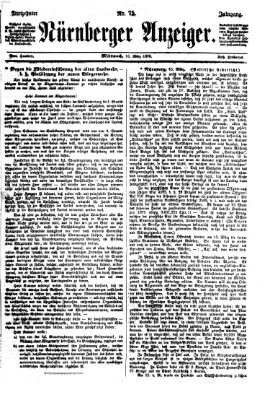 Nürnberger Anzeiger Mittwoch 16. März 1870