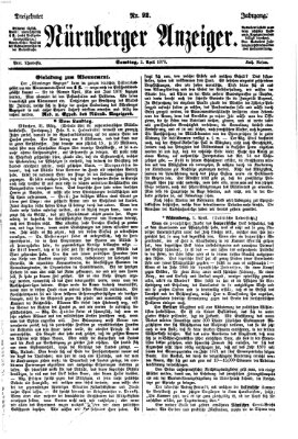 Nürnberger Anzeiger Samstag 2. April 1870