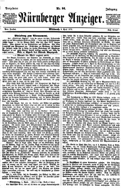 Nürnberger Anzeiger Mittwoch 6. April 1870