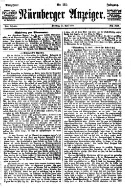 Nürnberger Anzeiger Freitag 22. April 1870